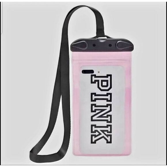 NEW WITH TAGS PINK WATERPROOF PHONE CASE - Picture 1 of 7